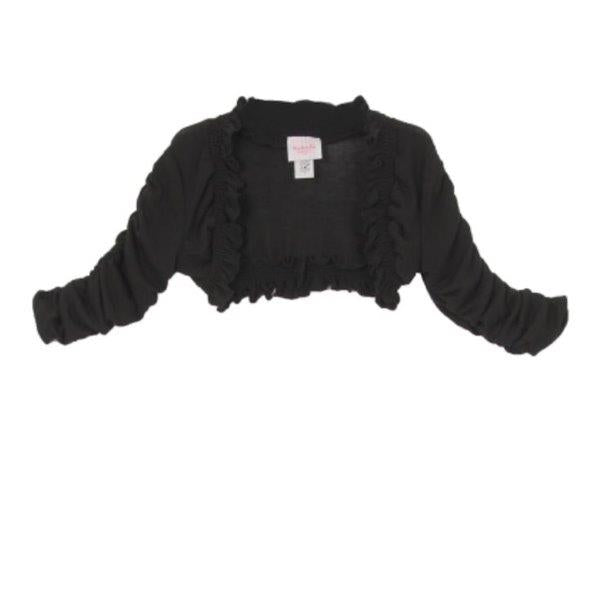 Girls top black bolero